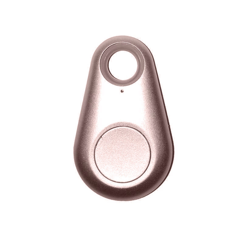 Water drop Bluetooth anti-lost tracker, rose gold key fob with hanging loop