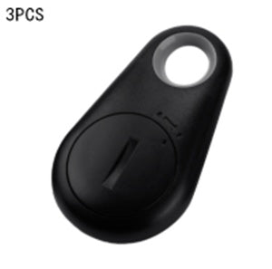 Water drop Bluetooth anti-lost tracker, black key fob with hanging loop